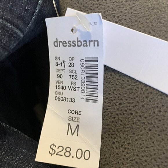 W62 Signature Fit Pull On Stretch Capri Jeans Dk Blue Rinse Size Medium. - Picture 4 of 8